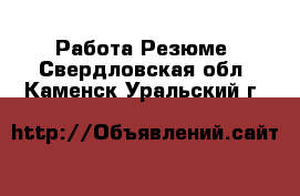 Работа Резюме. Свердловская обл.,Каменск-Уральский г.